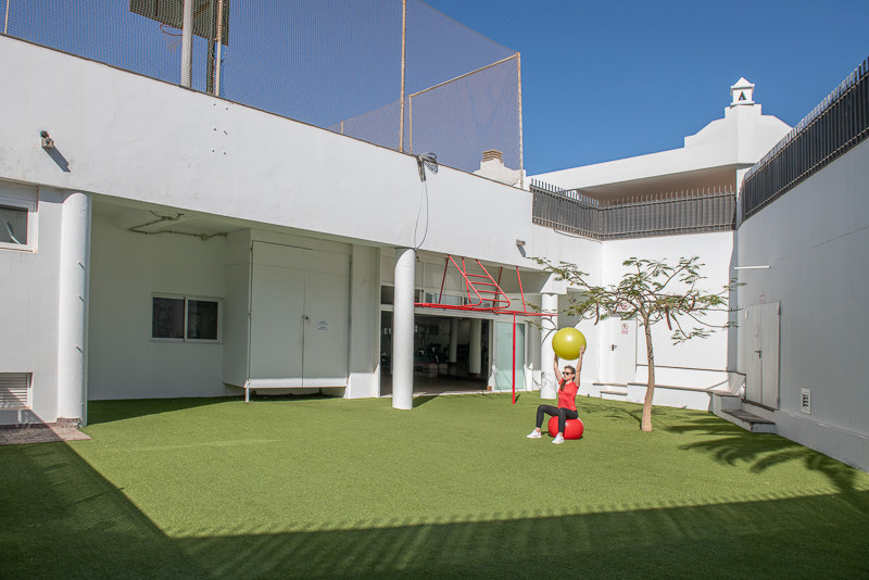 Zona de gimnasio y fitness