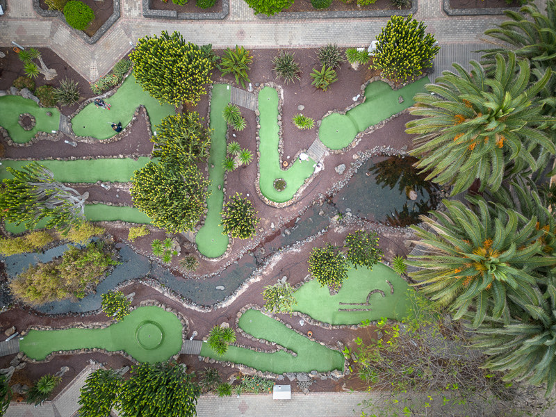 Minigolf desde el aire